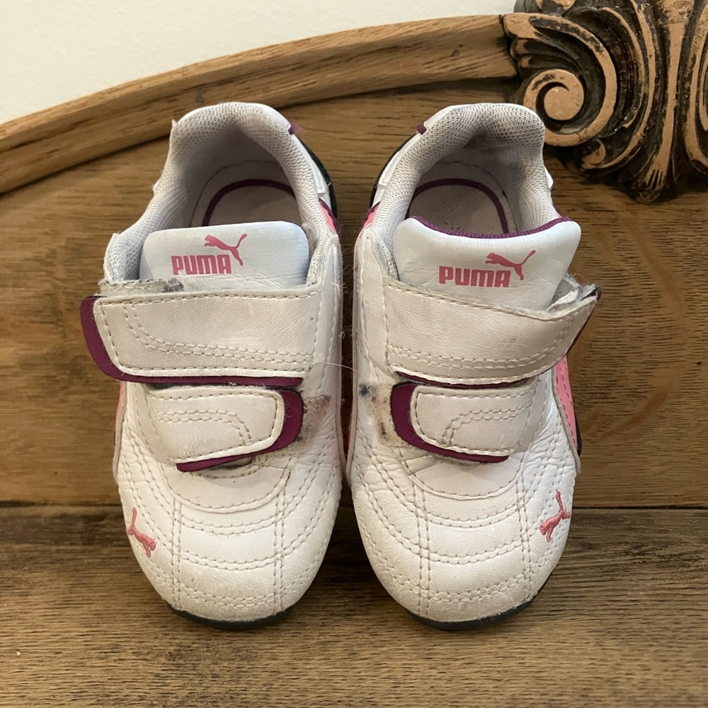 Puma Kids Sneakers - White and Pink